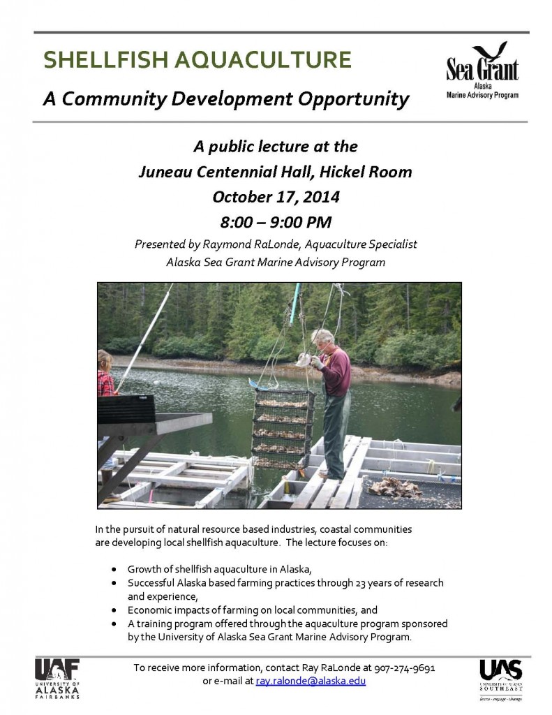 Juneau poster for Community lectures for SE AK